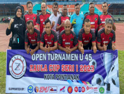 Tim Zaula FC Pimpin Group A di Open Turnamen U 45 Zaula Cup Seri I 2023